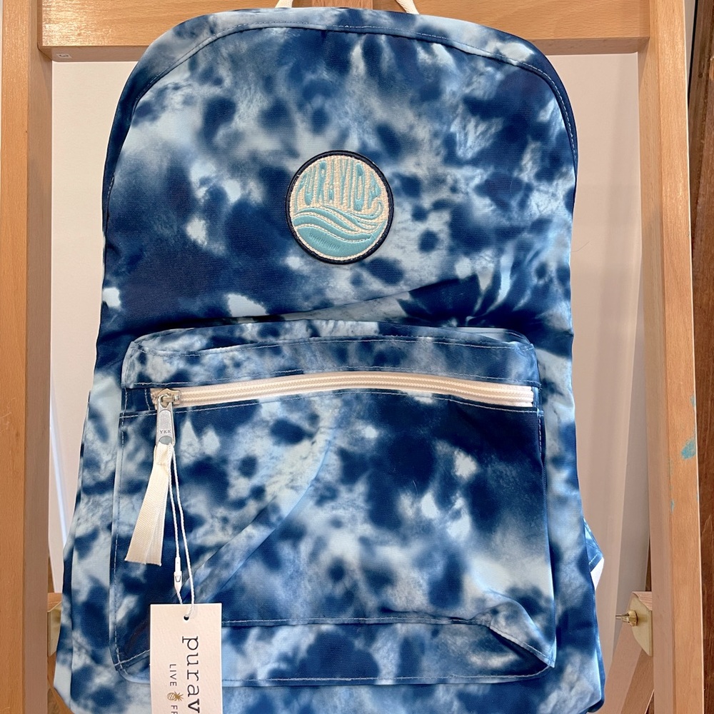 Blue Tie Dye Backpack by Pura Vida